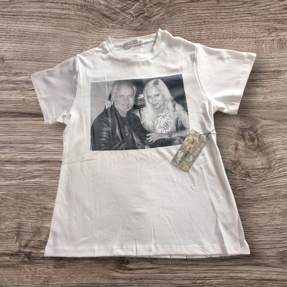 NWT Proof of Concept Donatella & Gianni Versace 100% Pima Cotton Tee, size XS